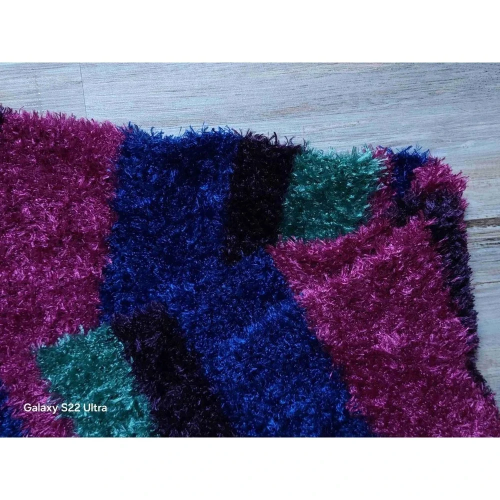 St. John's Bay  Striped Fluffy Multicolored Soft Winter Scarf